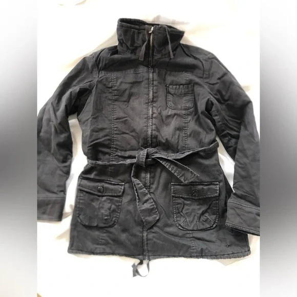 Womens Black Utility Jacket - Picture 2 of 12